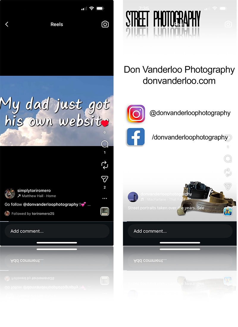 Don Vanderloo Photography Reels